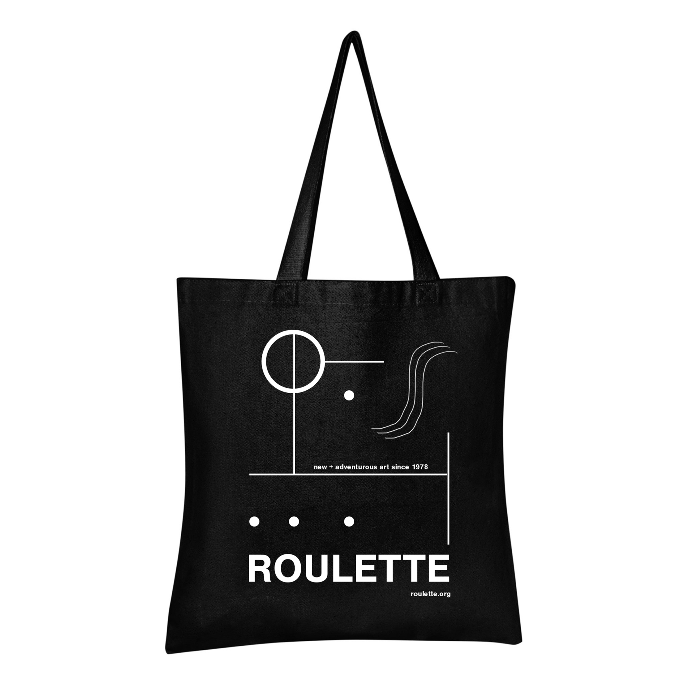 Black Roulette Tote